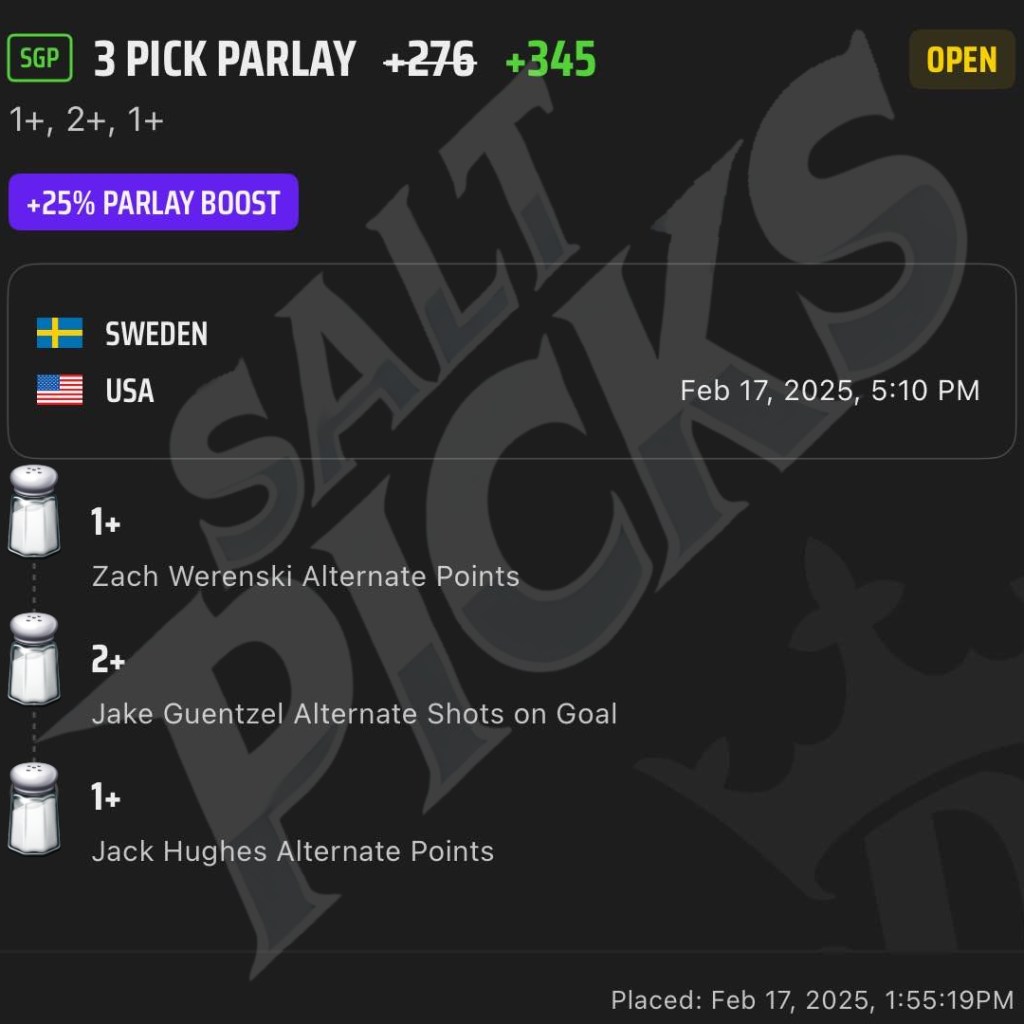 4 nations – Sweden vs&nbsp;USA