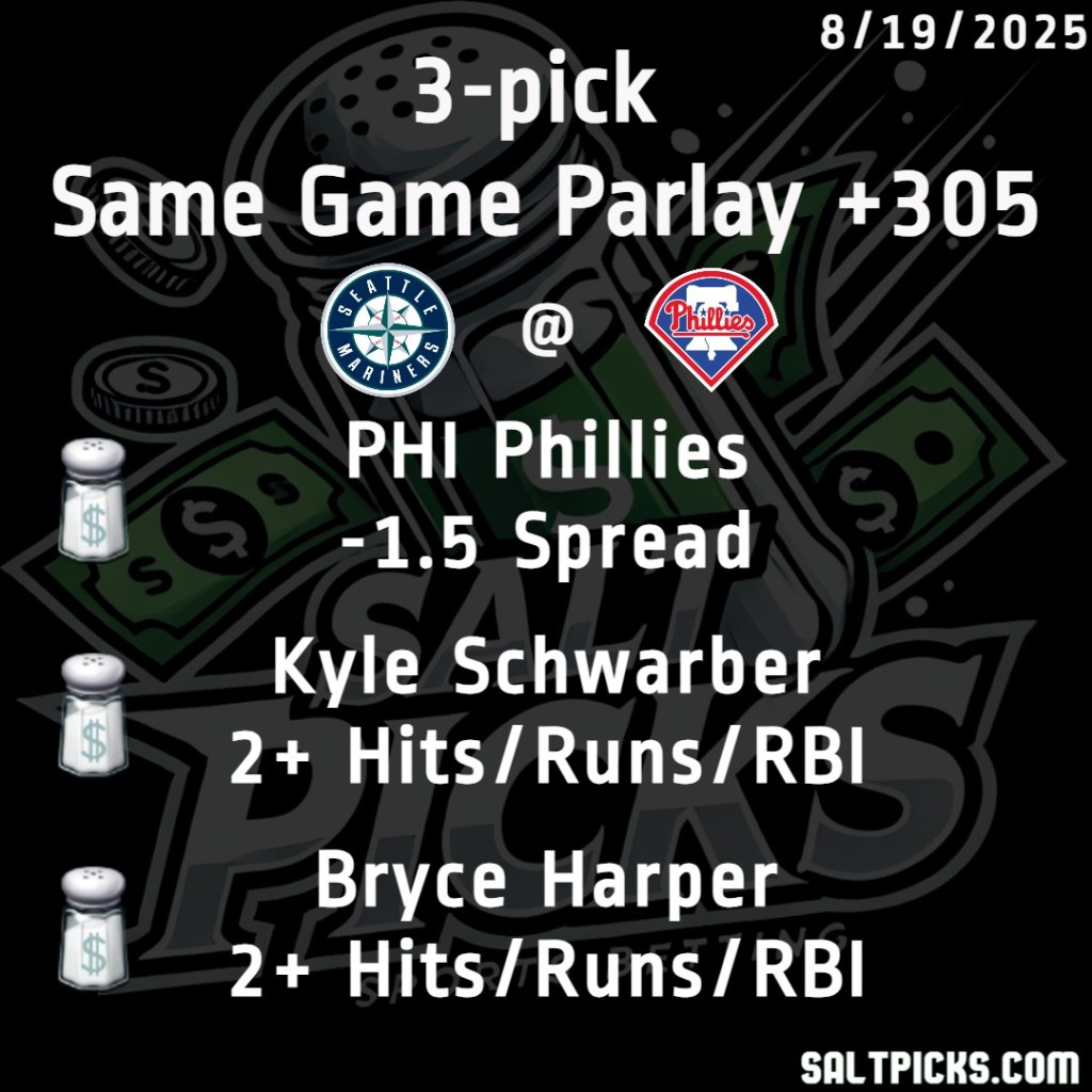 Seattle Mariners @ Philadelphia Phillies  3-Leg SGP&nbsp;(+305)